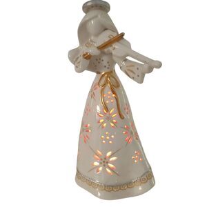 Angel Vtg Temp-Tations By Tara Rare Ceramic 13" MultiColor Lights Christmas
